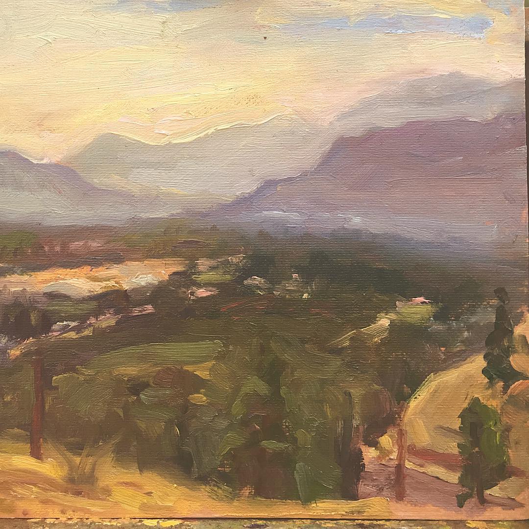 View of the valley sketch