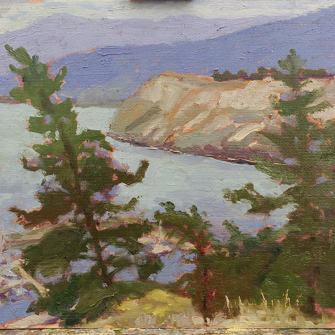 Clay bluff over harbour