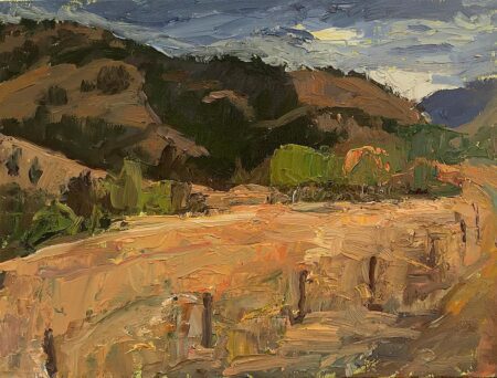 Sun behind the hills
