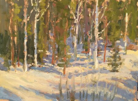 Winter trees at silver tip