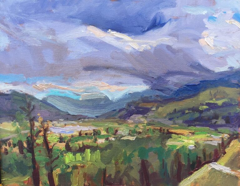 Spring clouds over Oliver