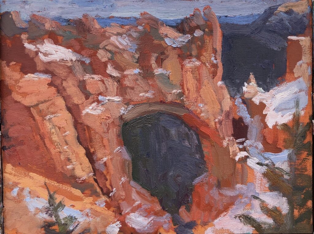 Natural Bridge, original oil painting
