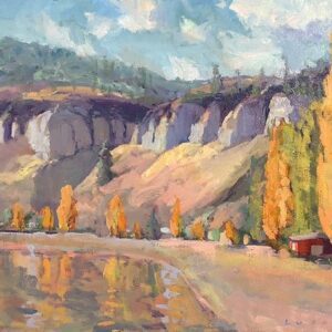 Clay Cliffs at Sun Oka Beach. 18 x 24.