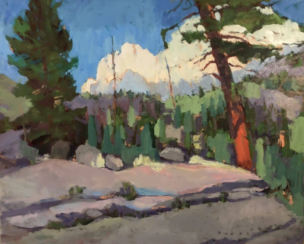 Skaha Trees, original oil painting
