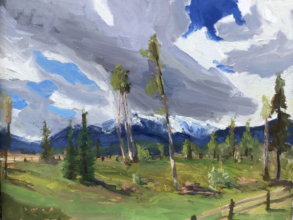 Haller Ranch, original oil painting
