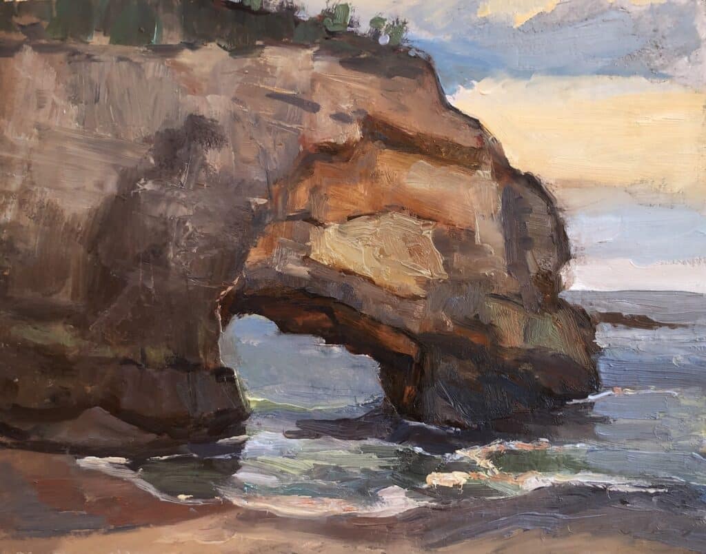 Arch Below the Inn at the Cove, original oil painting
