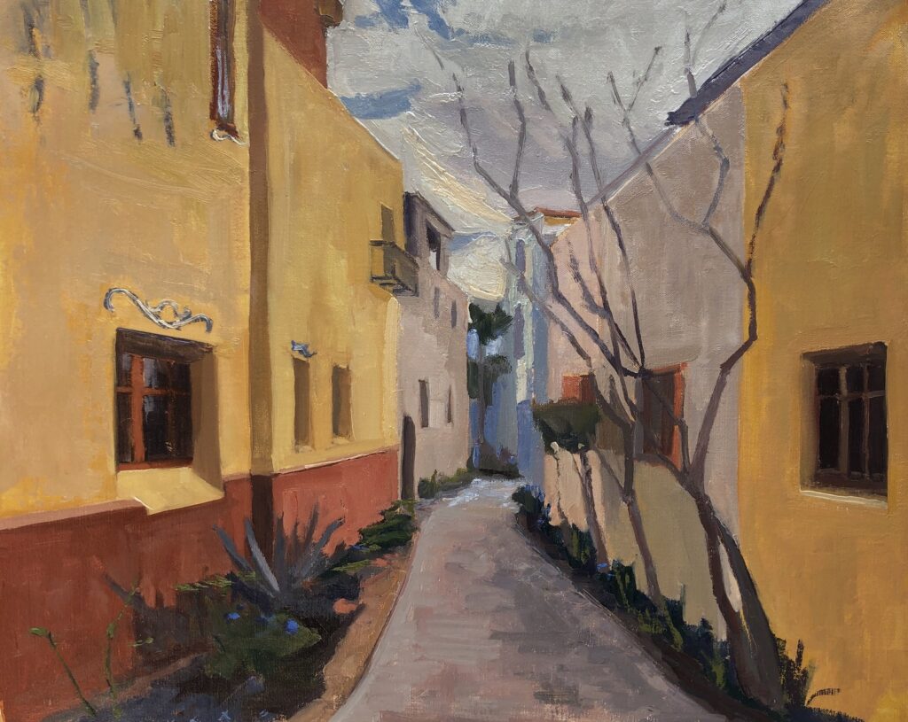 Nopoló Alley, original oil painting