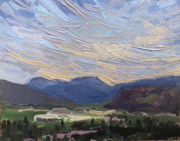Evening moment over Oliver