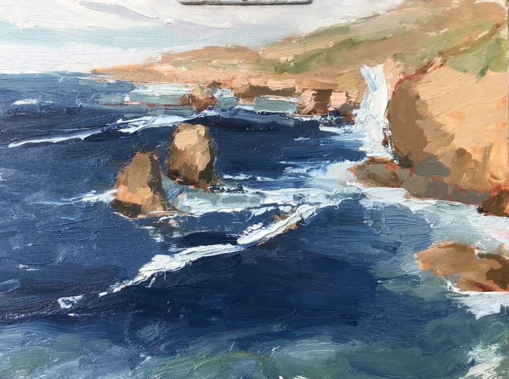 Soberanes Trail, original oil painting