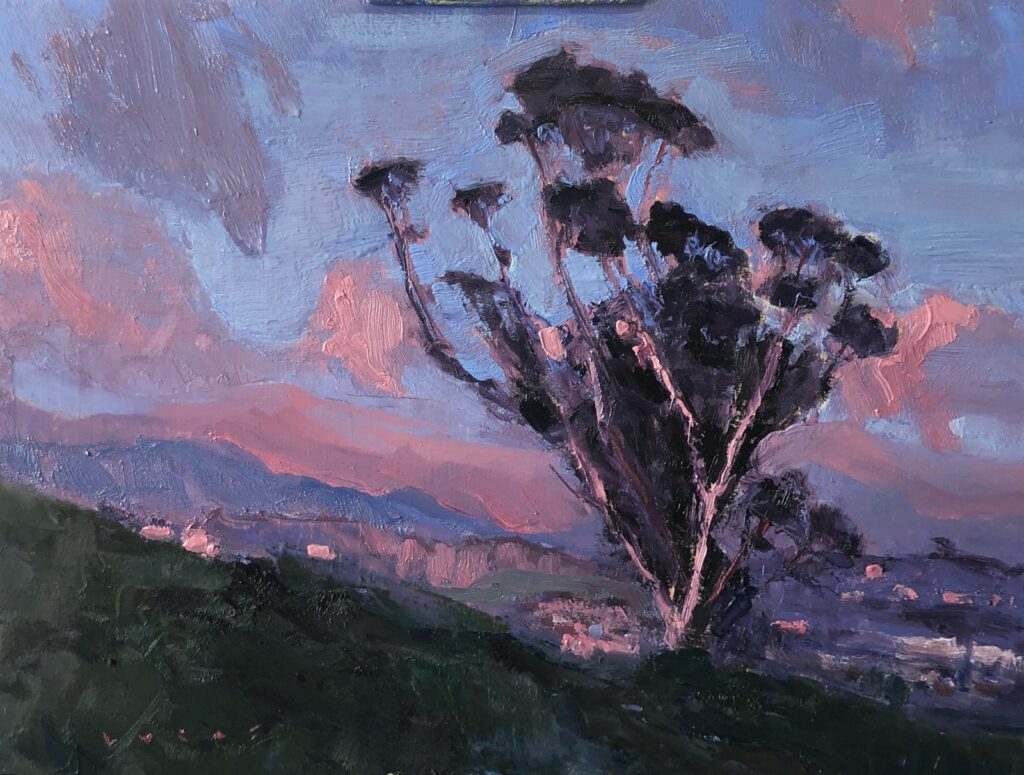 Eucalyptus Tree at Elysian Park, original oil painting