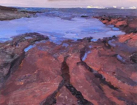 Cerritos evening light on Tidal Rocks study