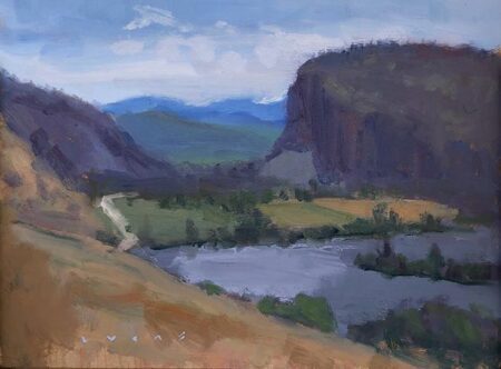 McIntyre Bluff from Vaseux Lake
