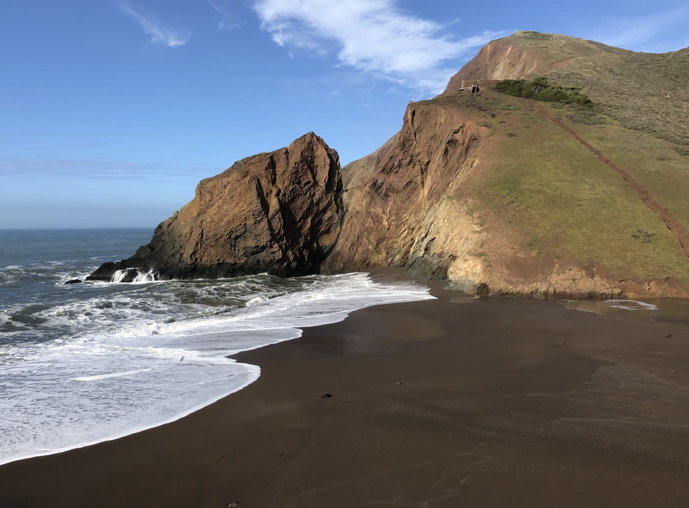 Photo of Marin, California taken before painting Tennessee Valley Beach
